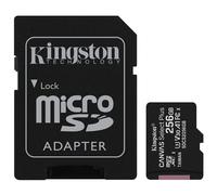 Kingston 256GB microSDXC Canvas Select Plus 100MB/s Read A1 Class 10 UHS-I Memory Card + Adapter (SDCS2/256GB) - 2 Pack