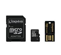 Kingston 8Go Multi Kit - Kit avec carte microSD et adaptateurs classe 4, noir