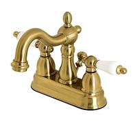 Kingston Brass KB1607PL Heritage Robinet de salle de bain en laiton brossé 10,2 cm