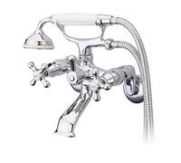 Kingston Brass KS266C Victoria 3 pouces à 9 pouces à montage mural pour baignoire et douche Robinet, chrome poli