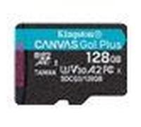 Kingston Canvas Go! Plus - Carte mémoire flash - 128 Go - A2 / Video Class V30 / UHS-I U3 / Class10 - microSDXC UHS-I
