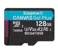 Kingston Canvas Go! Plus - Carte mémoire flash - 128 Go - A2 / Video Class V30 / UHS-I U3 / Class10 - microSDXC UHS-I G