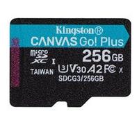 Kingston Canvas Go! Plus - Carte mémoire flash - 256 Go - A2 / Video Class V30 / UHS-I U3 / Class10 - microSDXC UHS-I G