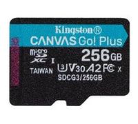 Kingston Canvas Go! Plus - Carte mémoire flash - 256 Go - A2 / Video Class V30 / UHS-I U3 / Class10 - microSDXC UHS-I G