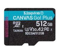 Kingston Canvas Go! Plus - Carte mémoire flash - 512 Go - A2 / Video Class V30 / UHS-I U3 / Class10 - microSDXC UHS-I G