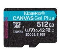 Kingston Canvas Go! Plus - Carte mémoire flash - 512 Go - A2 / Video Class V30 / UHS-I U3 / Class10 - microSDXC UHS-I G
