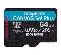 Kingston Canvas Go! Plus - Carte mémoire flash - 64 Go - A2 / Video Class V30 / UHS-I U3 / Class10 - microSDXC UHS-I G