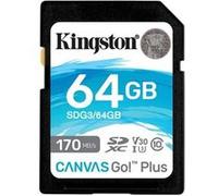 Kingston Technology Canvas Go! Plus Carte SDXC Canvas Go Plus 170R C10 UHS-I U3 V30 de 64 Go