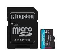 Kingston Canvas Go! Plus - Carte mémoire flash (adaptateur microSDXC vers SD inclus(e)) - 1 To - A2 / Video Class V30 / UHS-I U3 / Class10 - microSDXC UHS-I