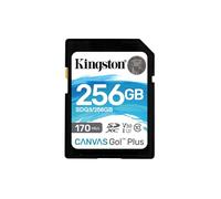Kingston Carte mémoire SD Canvas Go! Plus 256 Go 170 Mo/s C10 UHS-I U3 V30