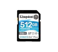 Kingston Canvas Go! Plus - Carte mémoire flash - 512 Go - Video Class V30 / UHS-I U3 / Class10 - SDXC UHS-I G
