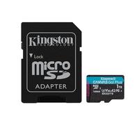 Kingston Technology Carte microSDXC Canvas Go Plus 170R A2 U3 V30 de 1To + ADP