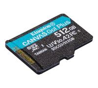 Kingston Canvas Go Plus microSD Carte mémoire Classe 10, UHS-I 512Go microSDXC 170R A2 U3 V30 Single Pack sans ADP