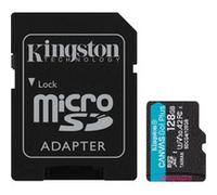 Kingston Carte microSDXC Canvas Go! Plus – 128 Go – A2 V30 UHS-I U3 Class10 (adaptateur SD inclus)