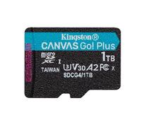 Kingston Carte microSDXC Canvas Go! Plus Gen4 200MB/s A2 U3 V30 1 To - Sans adaptateur