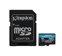 Kingston Canvas Go Plus microSDXC Memory Card Gen4 200MB/s A2 U3 V30 256GB Card - Adapter-SDCG4/256GB