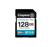 Kingston Canvas Go Plus SDXC Memory Card Gen4 200MB/s C10 UHS-I U3 V30 128GB-SDG4/128GB