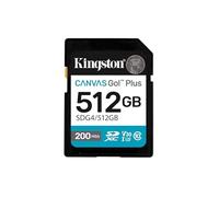 Kingston Carte mémoire flash Canvas Go! Plus 512 Go SDXC UHS-I V30 U3 Class10