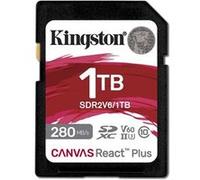 Kingston Canvas React Plus - Carte mémoire flash - 1 To - Video Class V60 / UHS-II U3 / Class10 - SDXC UHS-II G