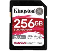 Kingston Canvas React Plus V60 Carte SD 256Go SDXC UHS-II 280R/150W U3 V60