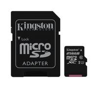 Kingston Canvas Select - Carte mémoire flash (adaptateur microSDXC vers SD inclus(e)) - 256 Go - UHS-I U1 / Class10 - microSDXC UHS-I