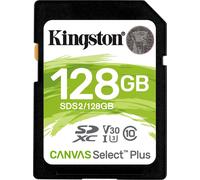 Kingston | Canvas Select Plus | 128 GB | SDHC | Classe 10 mémoire flash