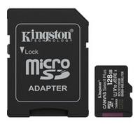 Kingston Canvas Select Plus Carte mémoire microSD 128GB microSDXC Gen3 150MB/s A1 Adaptateur SD Inclus - SDCS3/128GB