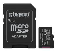 Kingston Technology 512GB microSDXC Canvas Select Plus Gen3 150MB/s A1 (Adaptateur SD inclus)