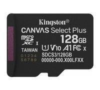 Kingston Technology 128GB micSDXC Canvas Select Plus Gen3 150R A1 (Adaptateur SD non inclus), 128 Go, MicroSDXC, Classe 10, UHS-I, 150 Mo/s, Class 1 (
