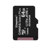 Kingston Canvas Select Plus - Carte mémoire flash - 64 Go - A1 / Video Class V10 / UHS Class 1 / Class10 - microSDXC UHS-I