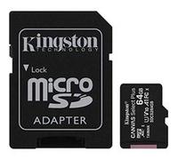 Kingston Canvas Select Plus - Carte mémoire flash (adaptateur microSDXC vers SD inclus(e)) - 64 Go - A1 / Video Class V10 / UHS Class 1 / Class10 - microSDXC UHS-I
