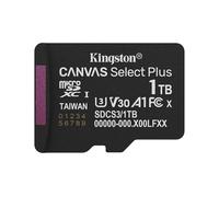 Kingston Carte microSDXC Canvas Select Plus 1 To – A1 V30 UHS‑I U3 – Noir