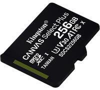 Kingston Technology Carte micSDXC Canvas Select Plus 100R A1 C10 de 256 Go sans ADP