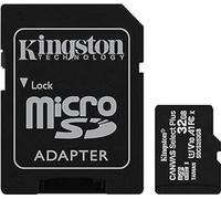 Kingston Technology Carte micSDHC Canvas Select Plus 100R A1 C10 de 32 Go + ADP