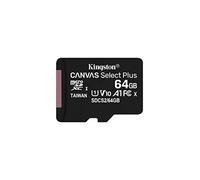 Kingston Canvas Select Plus Carte MIcro SD SDCS2/64GB Class 10 + Adaptateur inclus