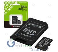 KINGSTON CANVAS SELECT PLUS MicroSd HC SDCS3 MicroSdX 64GB CL10 150MB/S