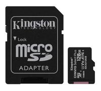 Kingston Canvas Select Plus SDCS2/128 Go Carte mémoire microSDHC Classe 10 UHS-I 100 Mo/s Lecture 100 Mo/s