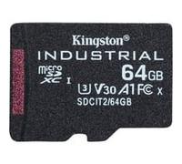 Kingston Carte 64GB microSDXC Industrielle C10 A1 pSLC emballage individuel sans adaptateur, Carte mémoire