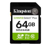 KINGSTON CARTE MEMOIRE CANVAS SELECT PLUS SDS3 64GB 100MB/S