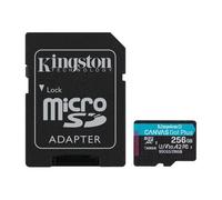 Kingston Carte mémoire MicroSDXC Canvas Go! Plus SDCG3 256 Go UHS-I U3 V30 A2 avec adaptateur SD