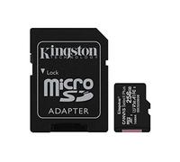 Kingston Carte mémoire microSDHC Canvas Select Plus 100 Mo/s en Lecture A1 Classe 10 UHS-I + Adaptateur SDCS2/256 Go