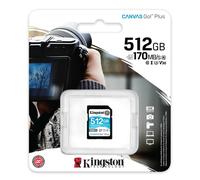 Kingston Technology Canvas Go! Plus Carte SDXC Canvas Go Plus 170R C10 UHS-I U3 V30 de 512 Go