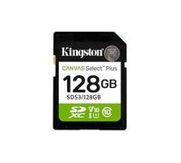 Kingston Cartes mémoire SD Canvas Select Plus 128Go SDXC Gen3 150MB/s C10 UHS-I U1 V10-SDS3/128GB