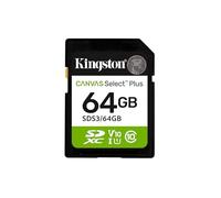 Kingston Cartes mémoire SD Canvas Select Plus 64Go SDXC Gen3 100MB/s C10 UHS-I U1 V10-SDS3/64GB