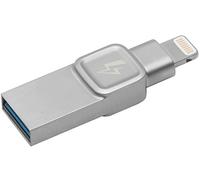 Kingston Data Traveler Bolt Duo (C-USB3L-SR32G-EN) 32GB clé flash, Conçue pour être utilisée avec des iPhones & iPads Fonctionne avec iOS 9.0+, Capturez plus de photos et de videos - argent