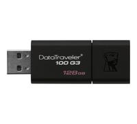 Kingston DataTraveler 100 G3 - Clé USB - 128 Go - USB 3.0 - noir
