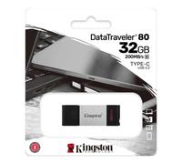 Kingston DataTraveler 80 Clé USB USB-C 3.2 Mémoire 32GB 64GB 128GB 256GB