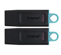 Kingston DataTraveler Exodia DTX/64GB-2P Clé USB 3.2 Gen 1 - avec capuchon de protection et anneaux pour porte-clés de plusieurs couleurs