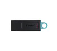 Kingston DataTraveler Exodia DTX/64GB - Clé USB 64 Go USB 3.2 Gen 1 Type-A, Boîtier Noir/Turquoise, Compatible Windows/macOS/Linux/Chrome OS