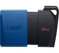 Kingston DataTraveler Exodia M Clé USB 3.2 Gen 1 DTXM/64GB - avec capuchon mobile (Noir + Bleu)